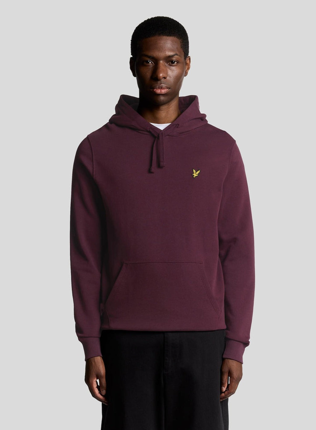 LYLE & SCOTT Loopback Cotton Hoodie Burgundy