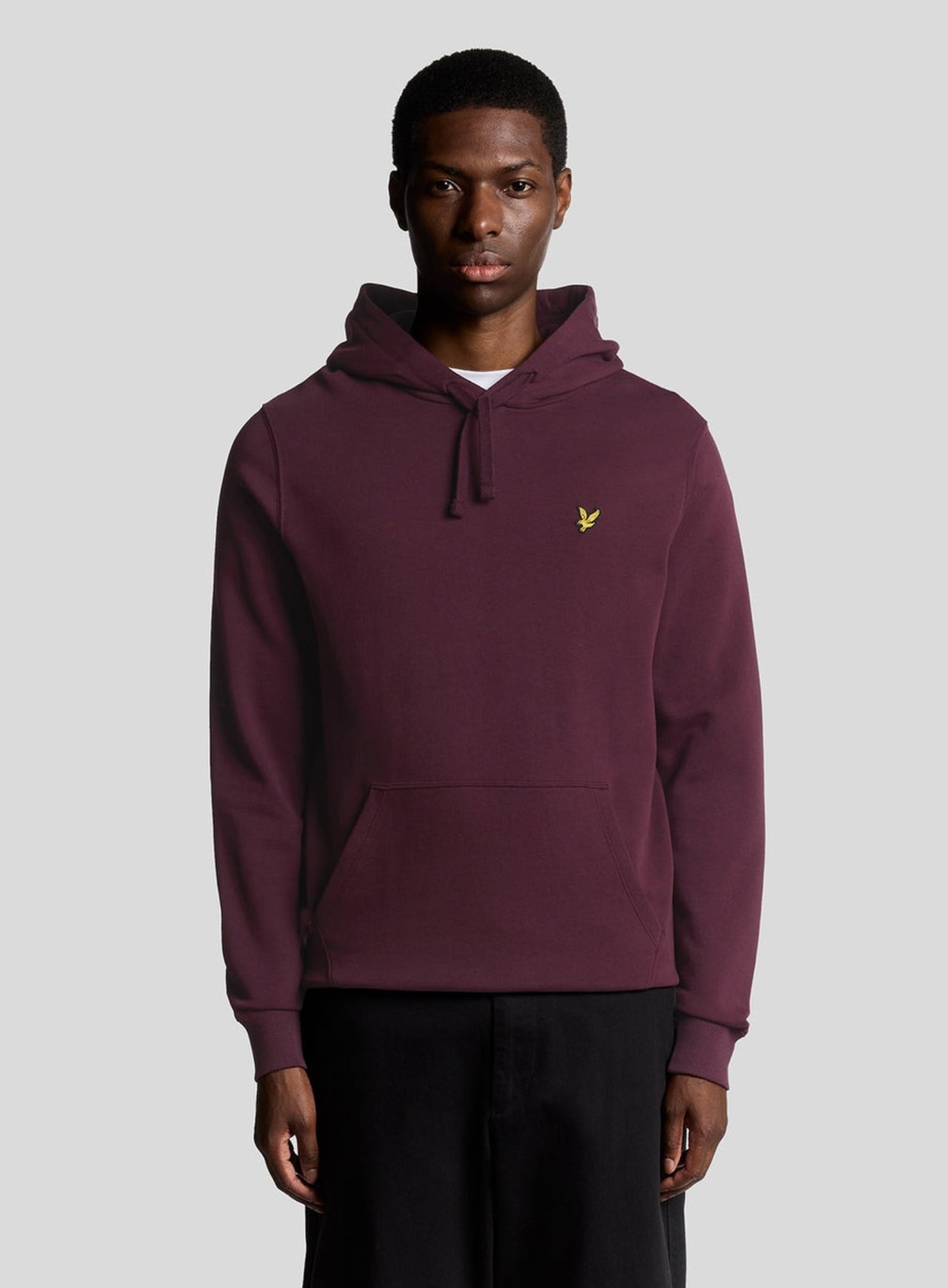 LYLE & SCOTT Loopback Cotton Hoodie Burgundy