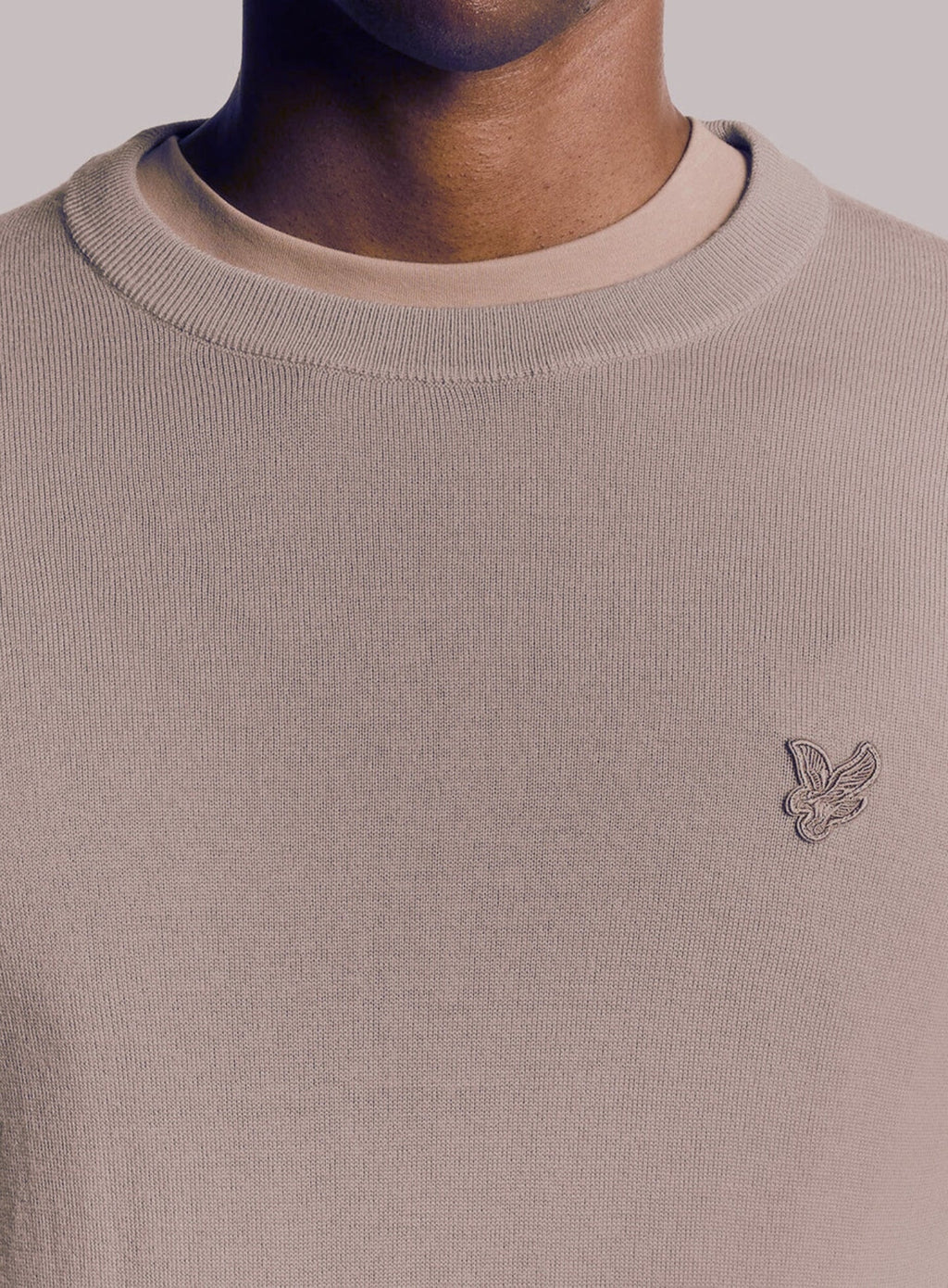 LYLE & SCOTT Merino Wool Crew Neck Jumper Cinder
