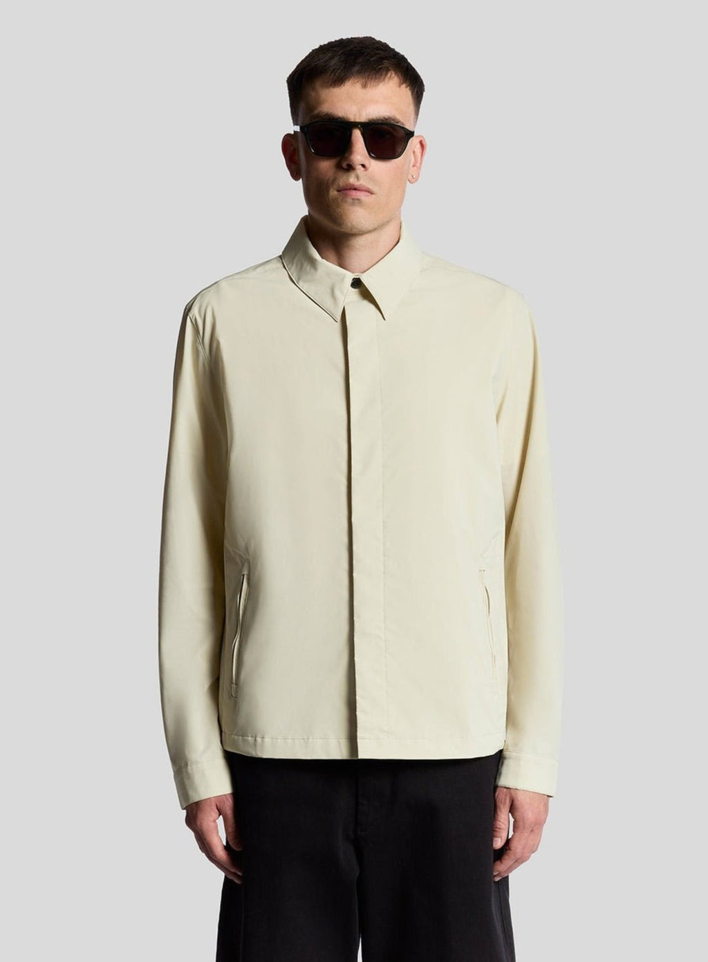 LYLE & SCOTT Nylon Overshirt Grey Taupe