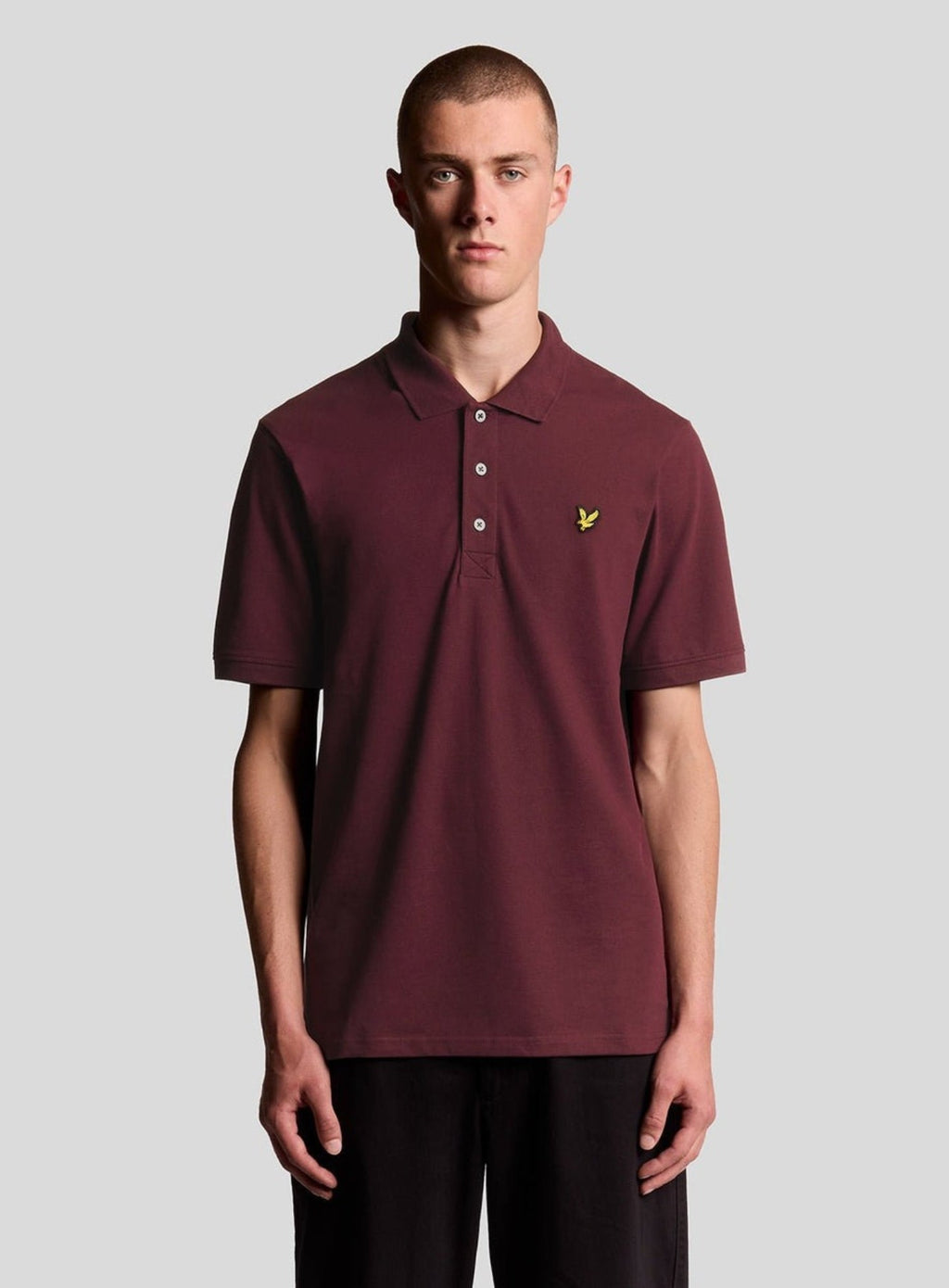 LYLE & SCOTT Plain Polo Shirt Burgundy