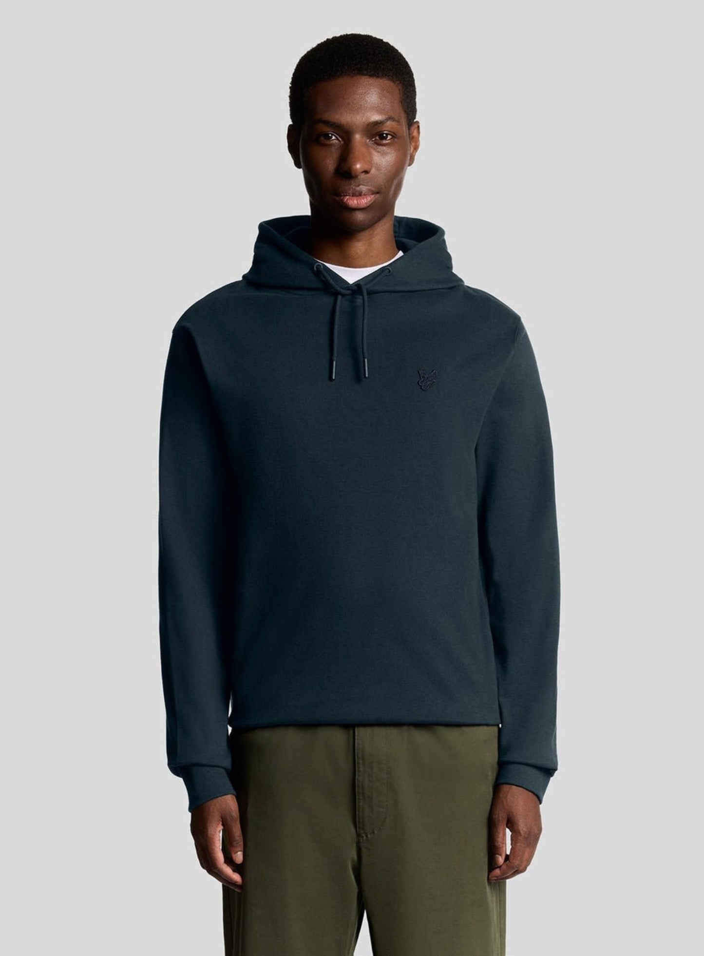 LYLE & SCOTT Interlock Pullover Hoodie Carbon
