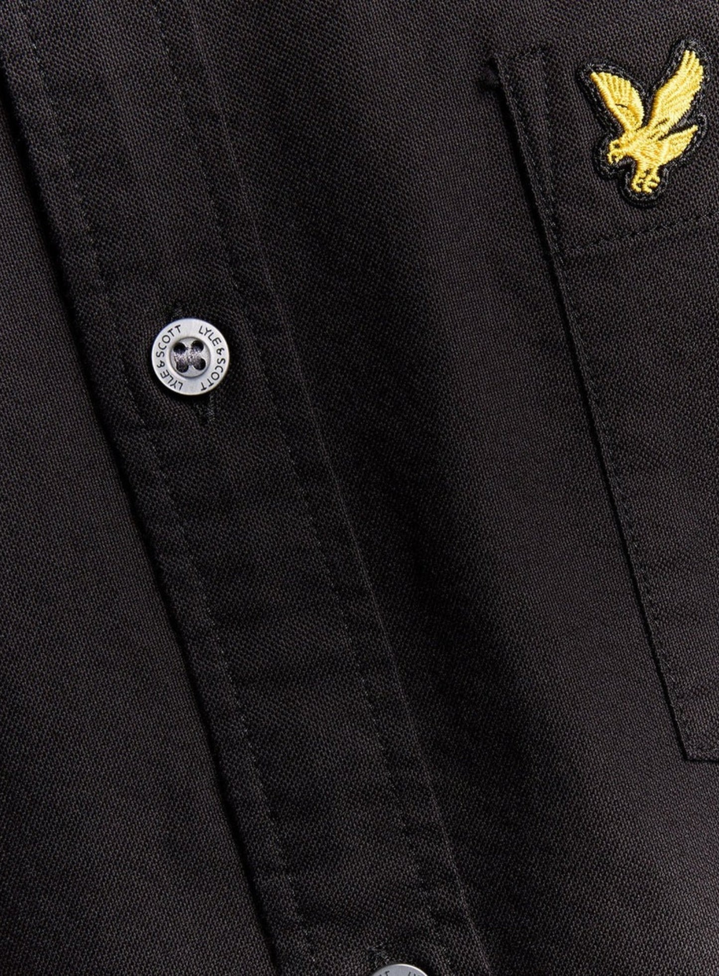 LYLE & SCOTT Plain Oxford Shirt Jet Black