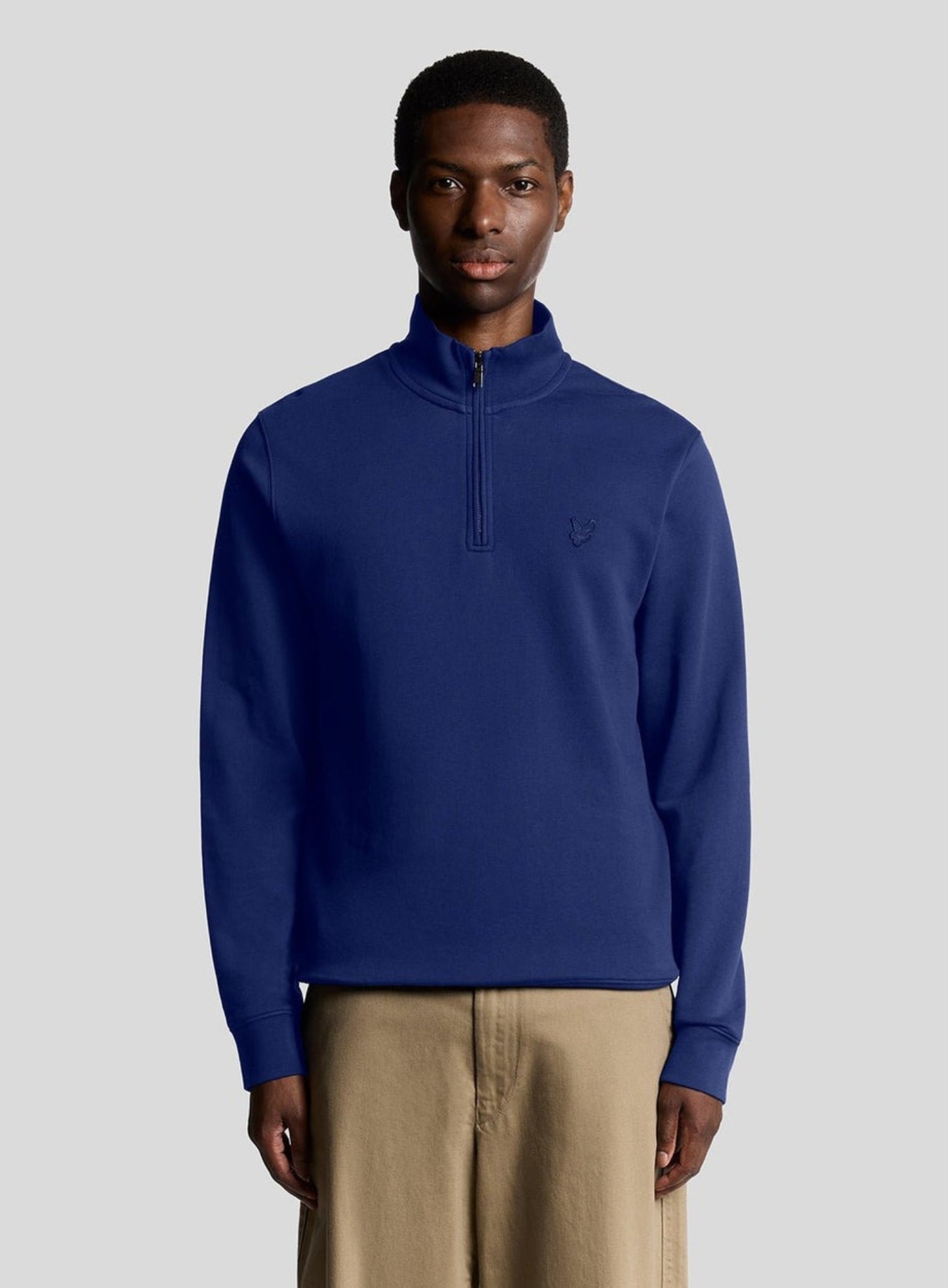 LYLE & SCOTT Superfine Quarter Zip Sweatshirt Blueprint