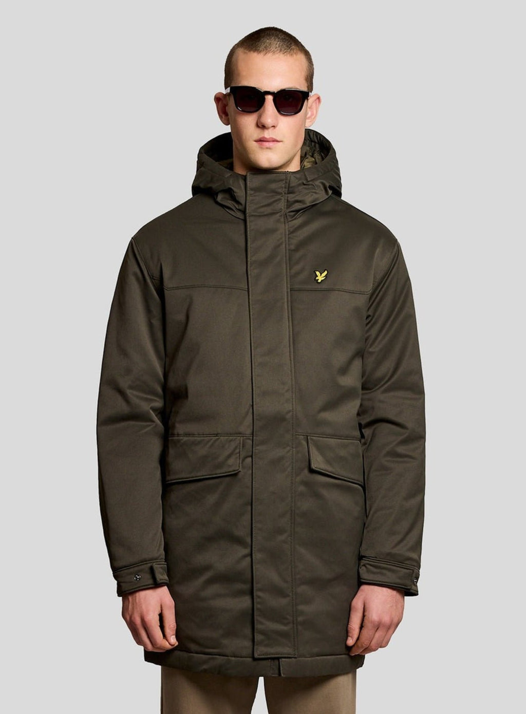 LYLE & SCOTT Padded Parka Jacket Olive
