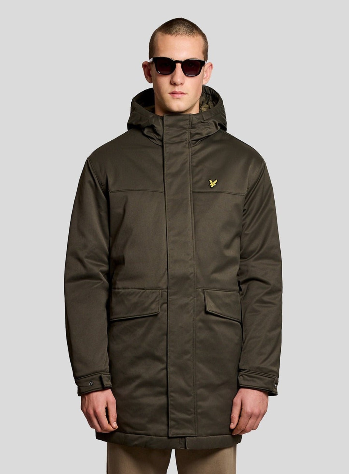 LYLE & SCOTT Padded Parka Jacket Olive