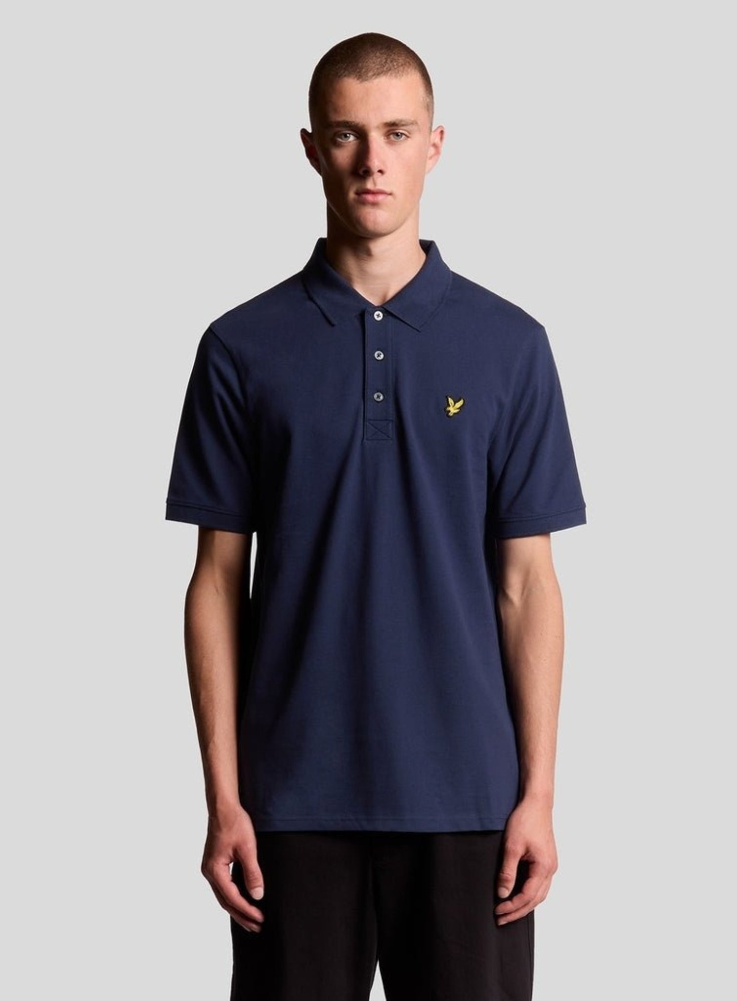 LYLE & SCOTT Plain Polo Shirt Navy