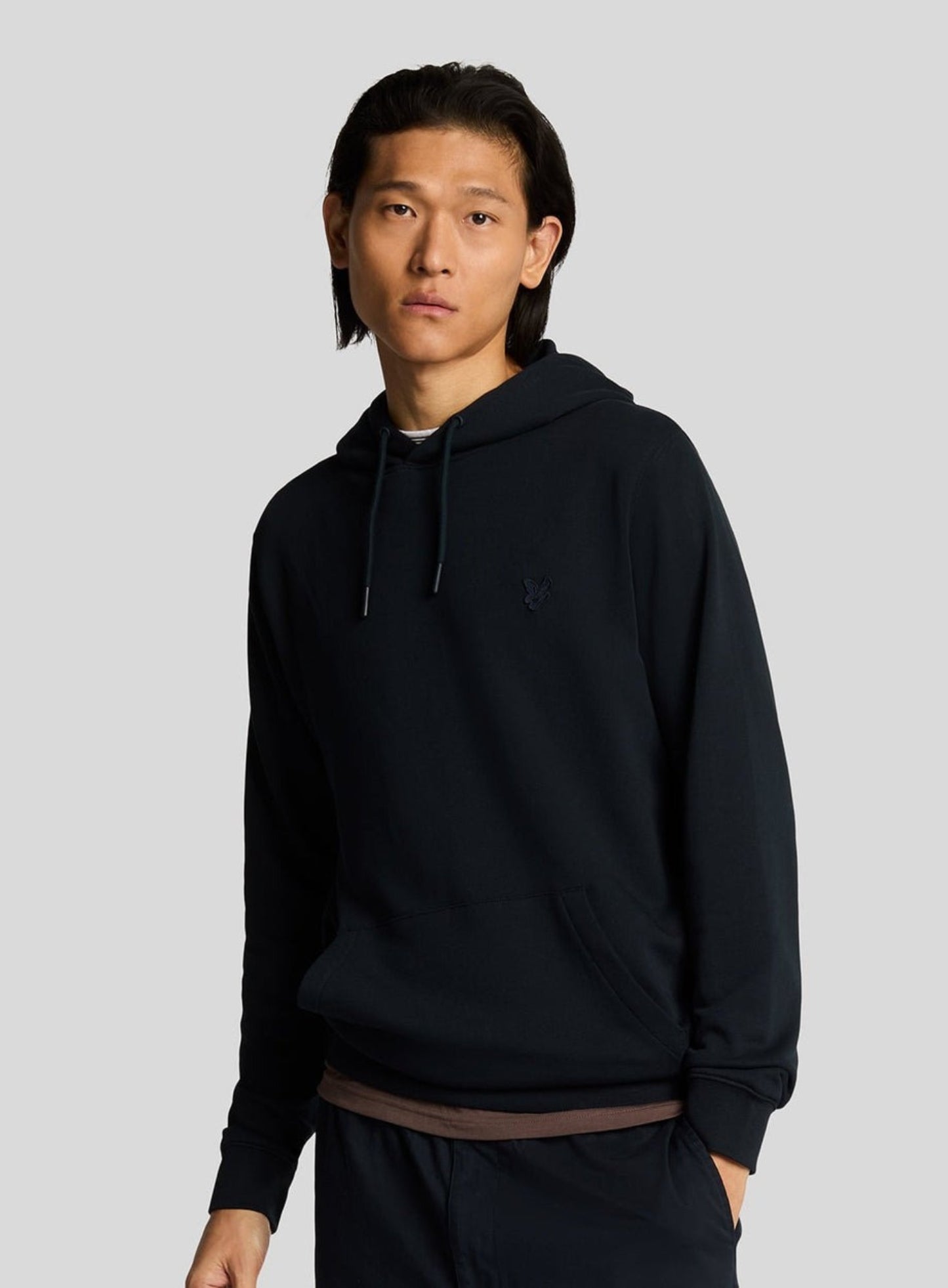 LYLE & SCOTT Superfine Cotton Loopback Hoodie Dark Navy