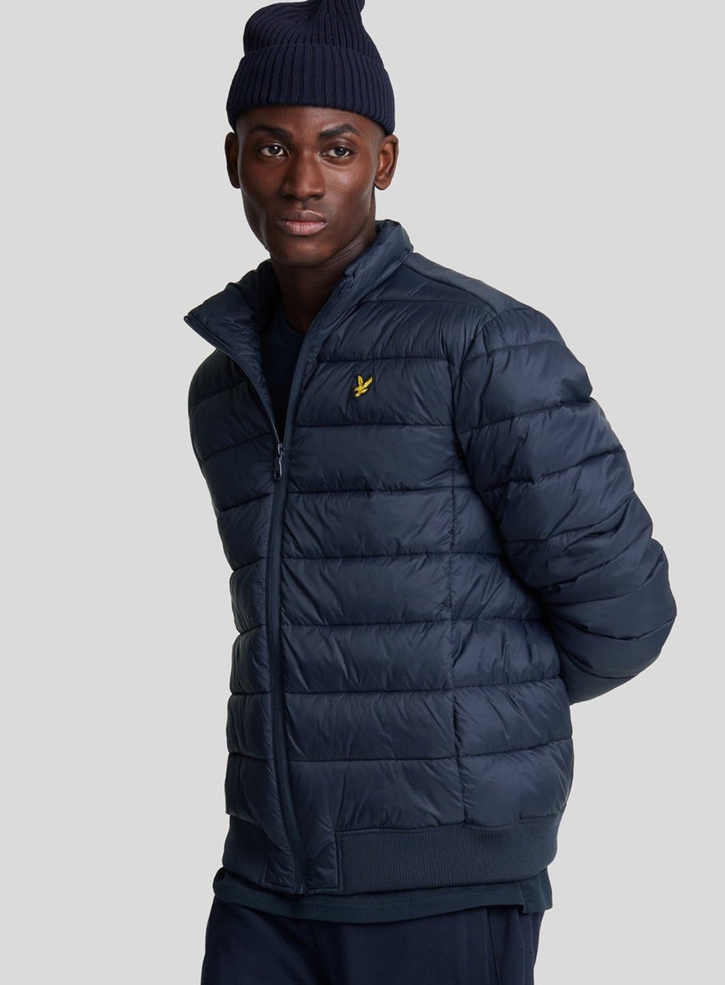 LYLE & SCOTT Funnel Neck Puffer Jacket Dark Navy