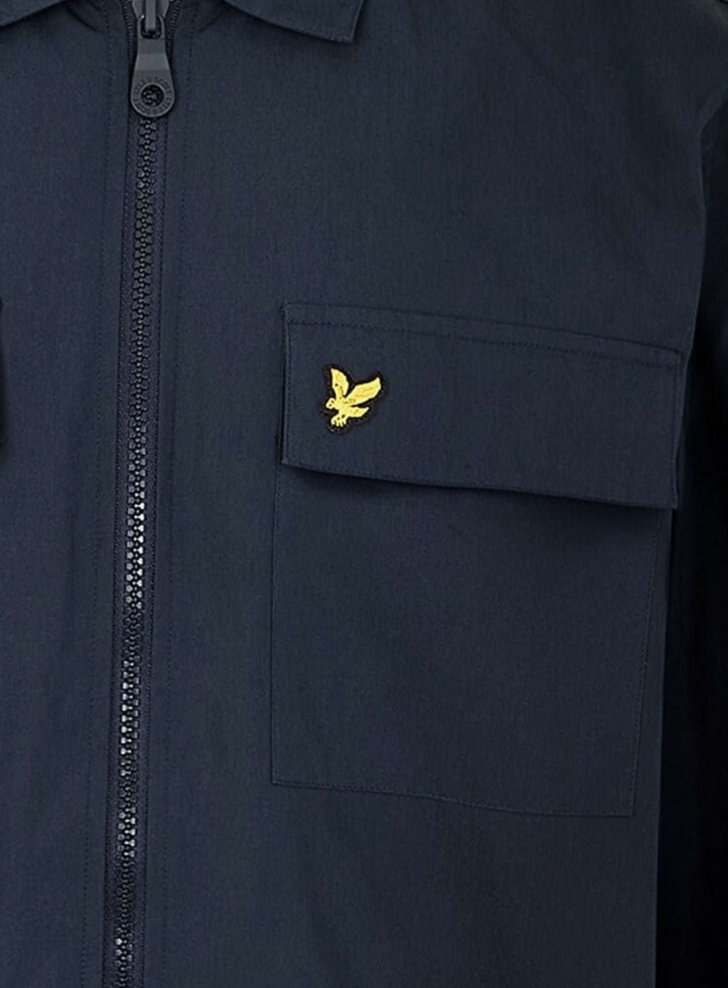 LYLE & SCOTT Cotton Long Sleeve Zip Overshirt Dark Navy