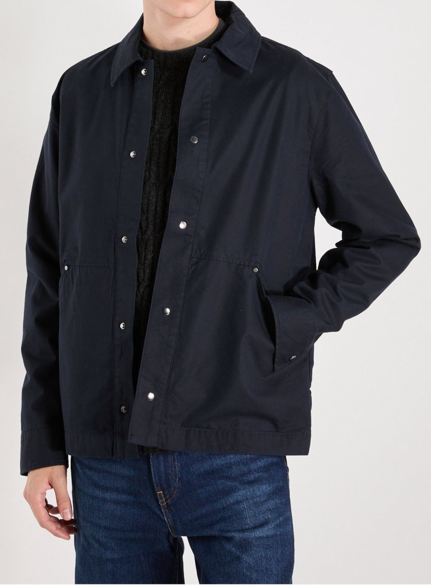 LYLE & SCOTT Classic Collar Overshirt Cotton Blend Lacquer