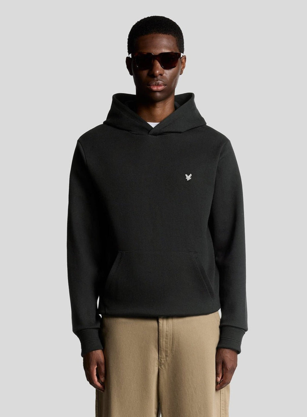 LYLE & SCOTT Diagonal Weave Hoodie Lacquer Grey