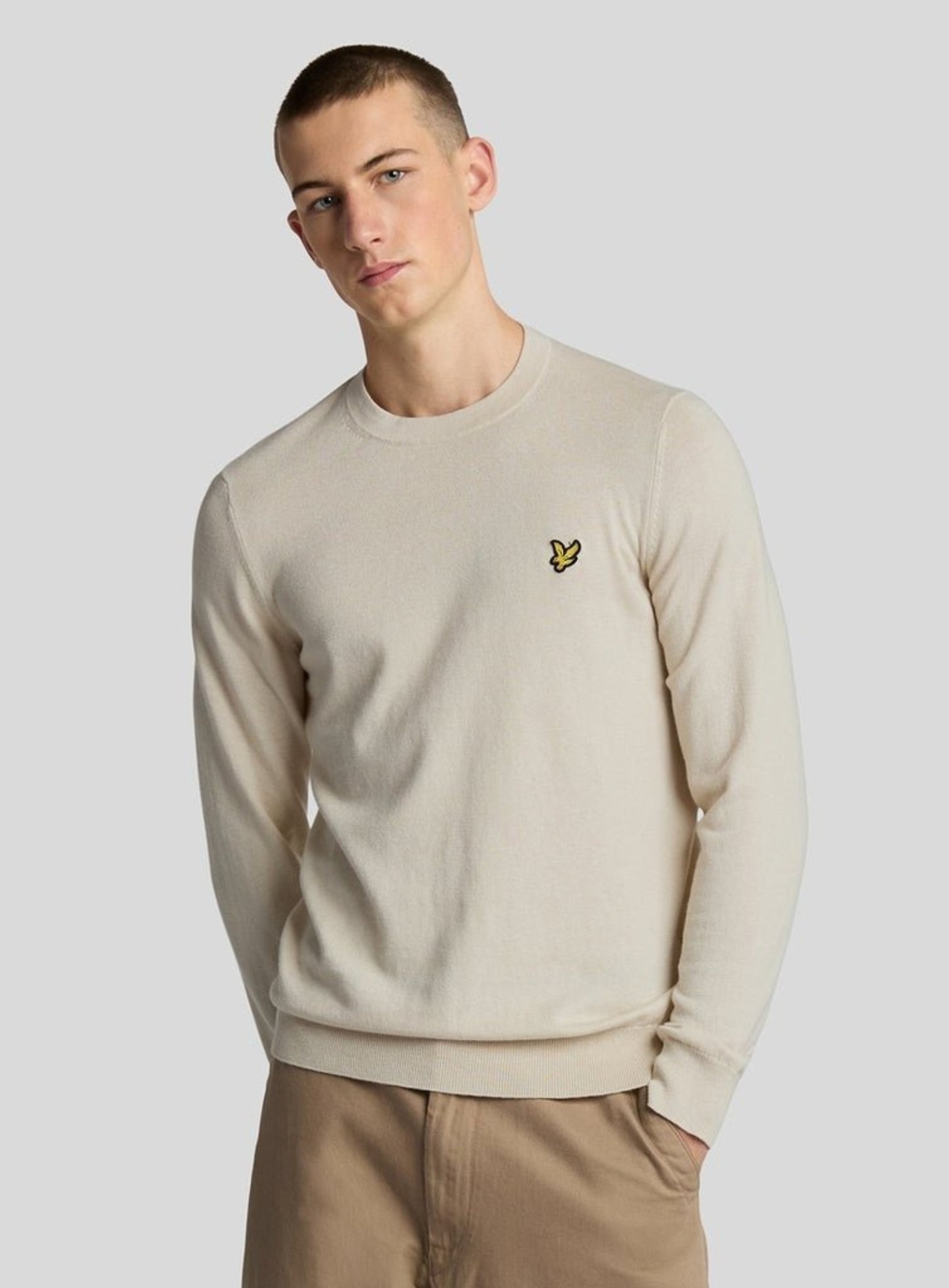 LYLE & SCOTT Cotton Merino Crew Neck Jumper Cove