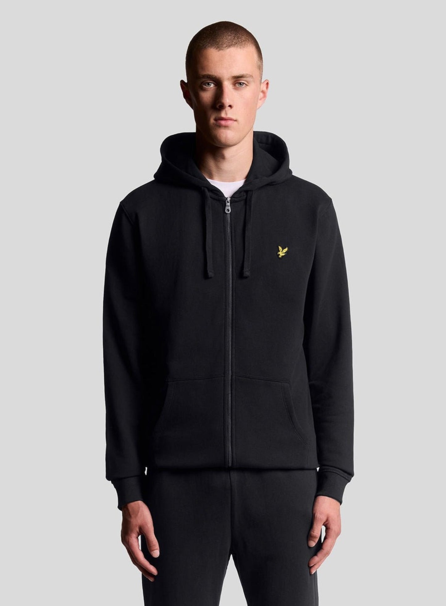 LYLE & SCOTT Zip Through Hoodie Jet Black