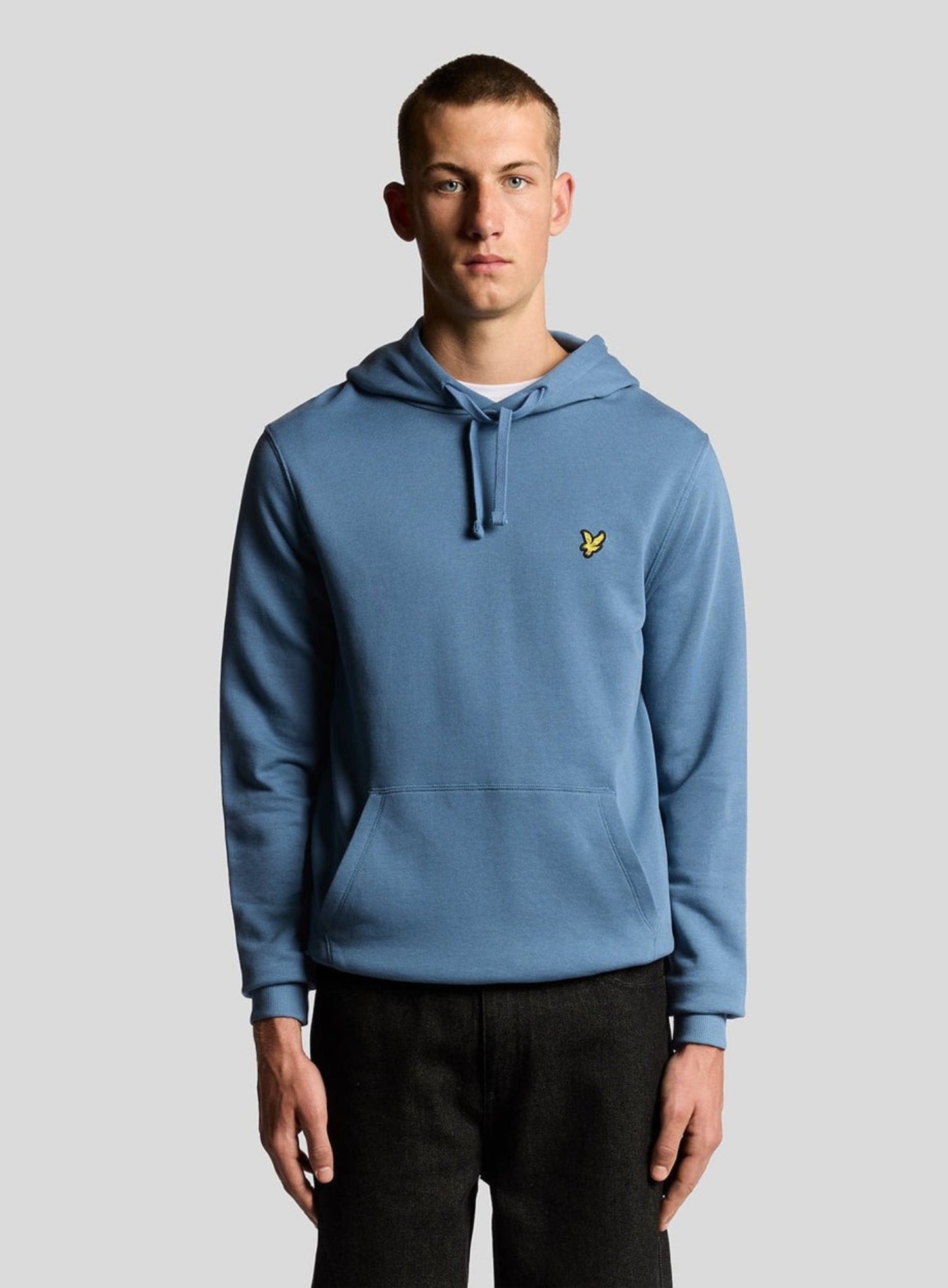 LYLE & SCOTT Loopback Cotton Hoodie Ocean Sky