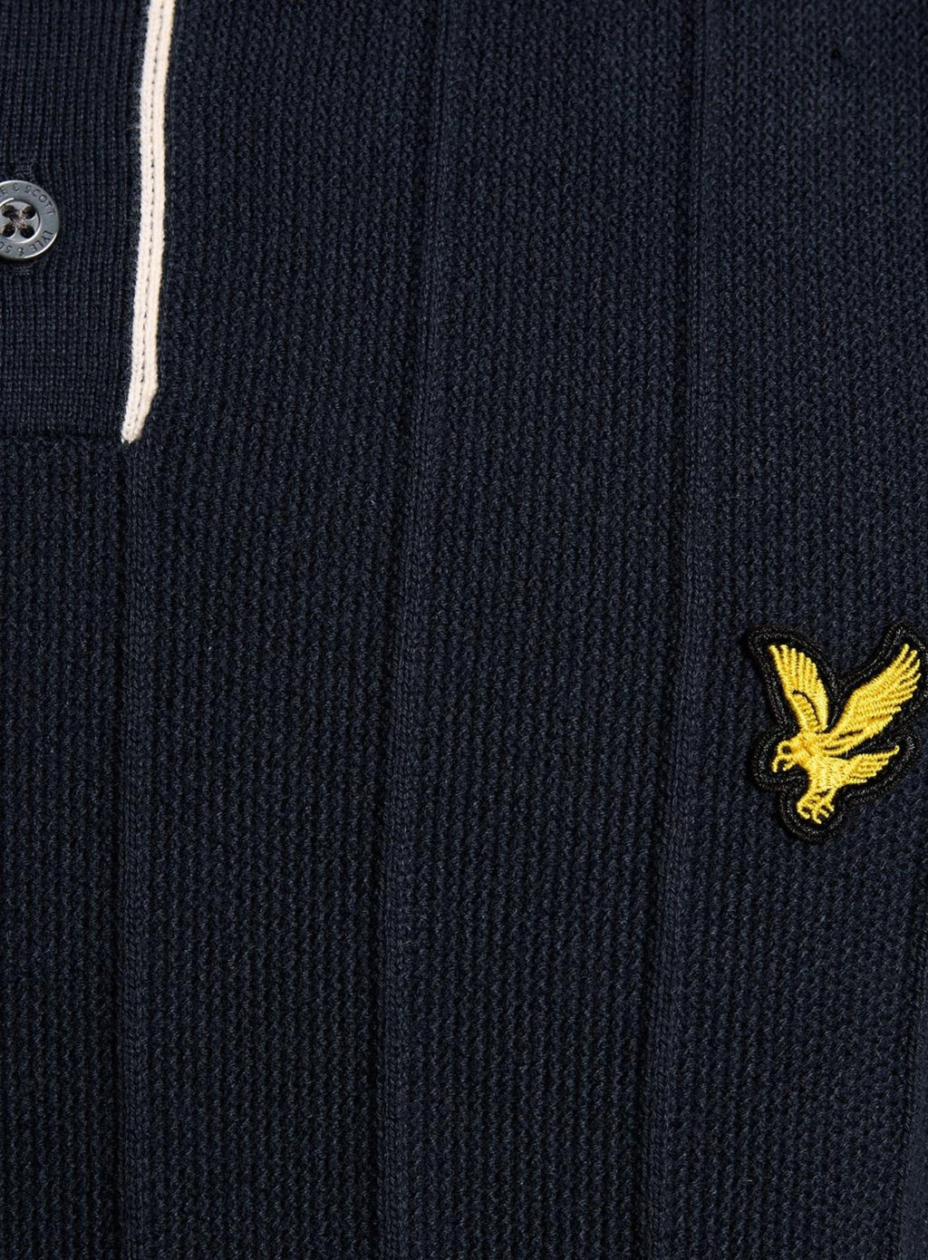 LYLE & SCOTT Tipped Pique Knitted Polo Dark Navy