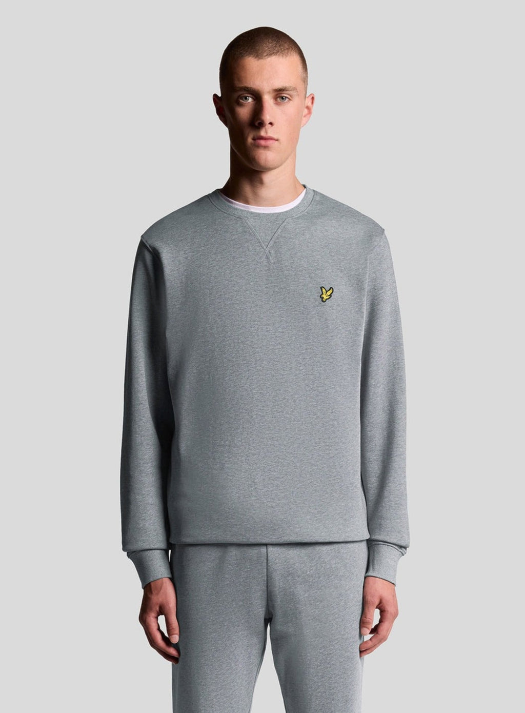 LYLE & SCOTT Crew Neck Sweatshirt Mid Grey Marl