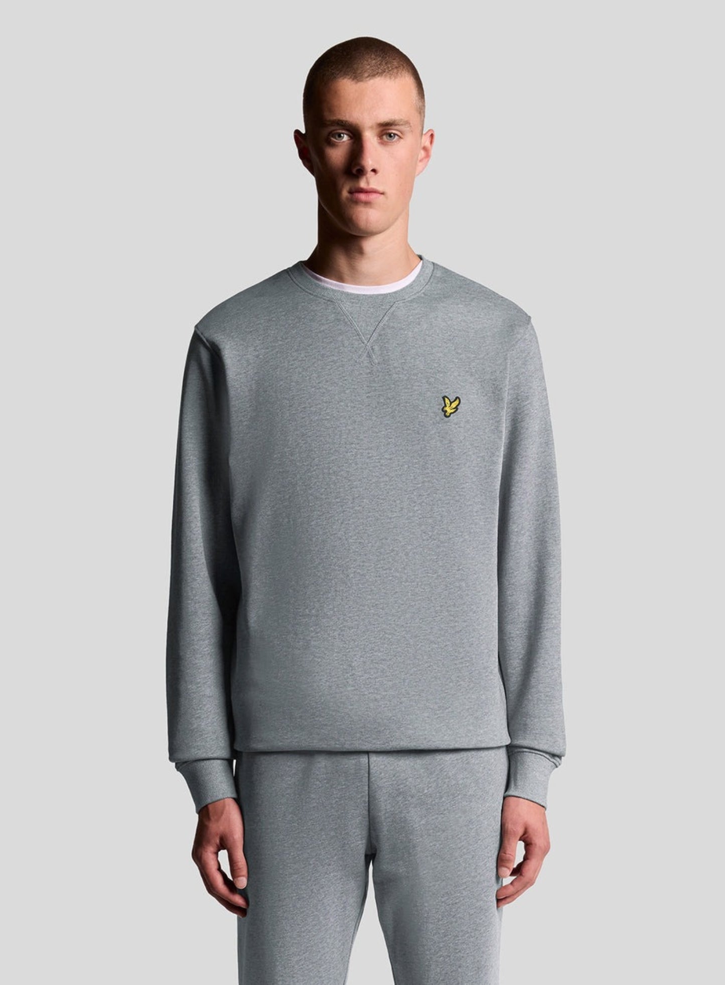LYLE & SCOTT Crew Neck Sweatshirt Mid Grey Marl