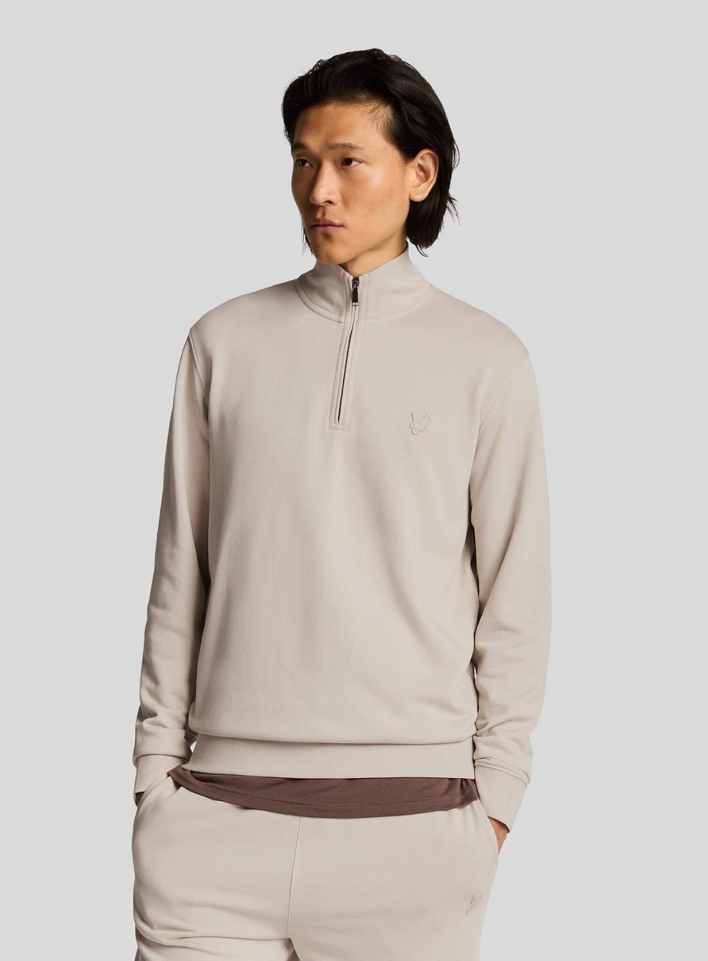 LYLE & SCOTT Superfine Quarter Zip Sweatshirt Cove