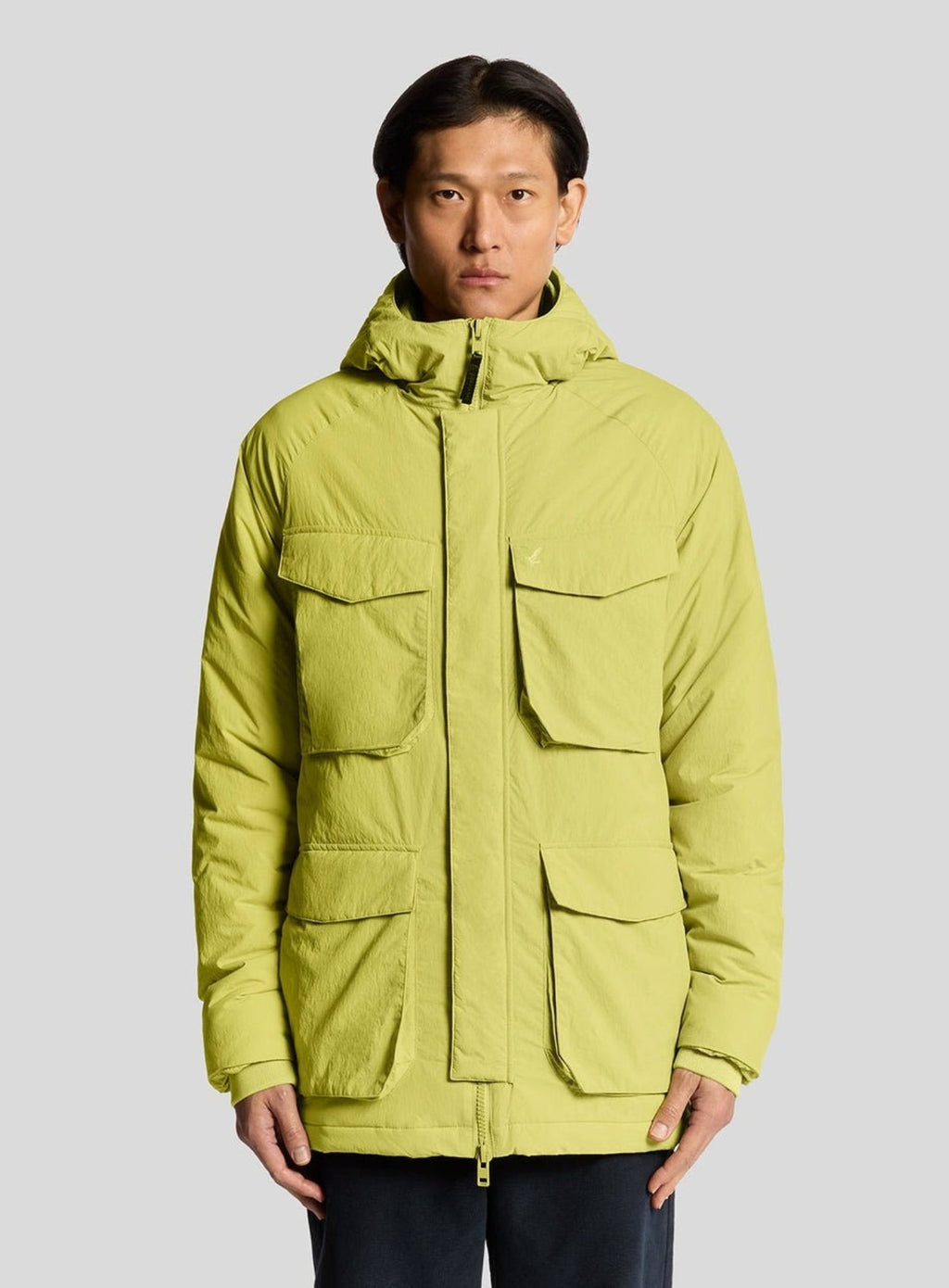 LYLE & SCOTT Military Inspired Insulated Parka Pale Willow