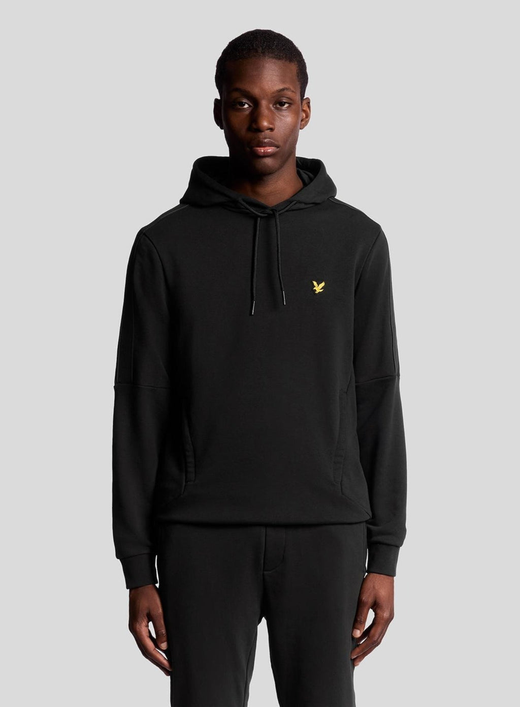 LYLE & SCOTT Sports Tape Hoodie Jet Black