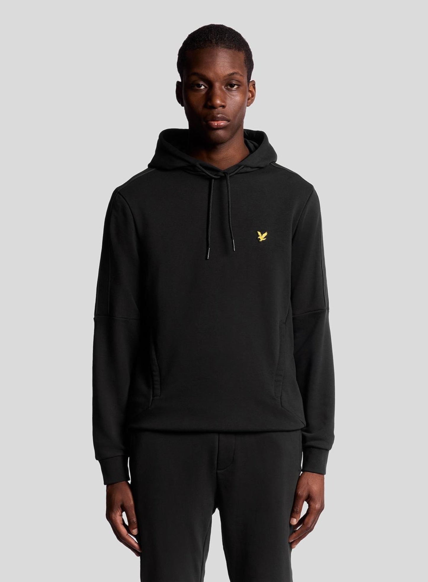 LYLE & SCOTT Sports Tape Hoodie Jet Black