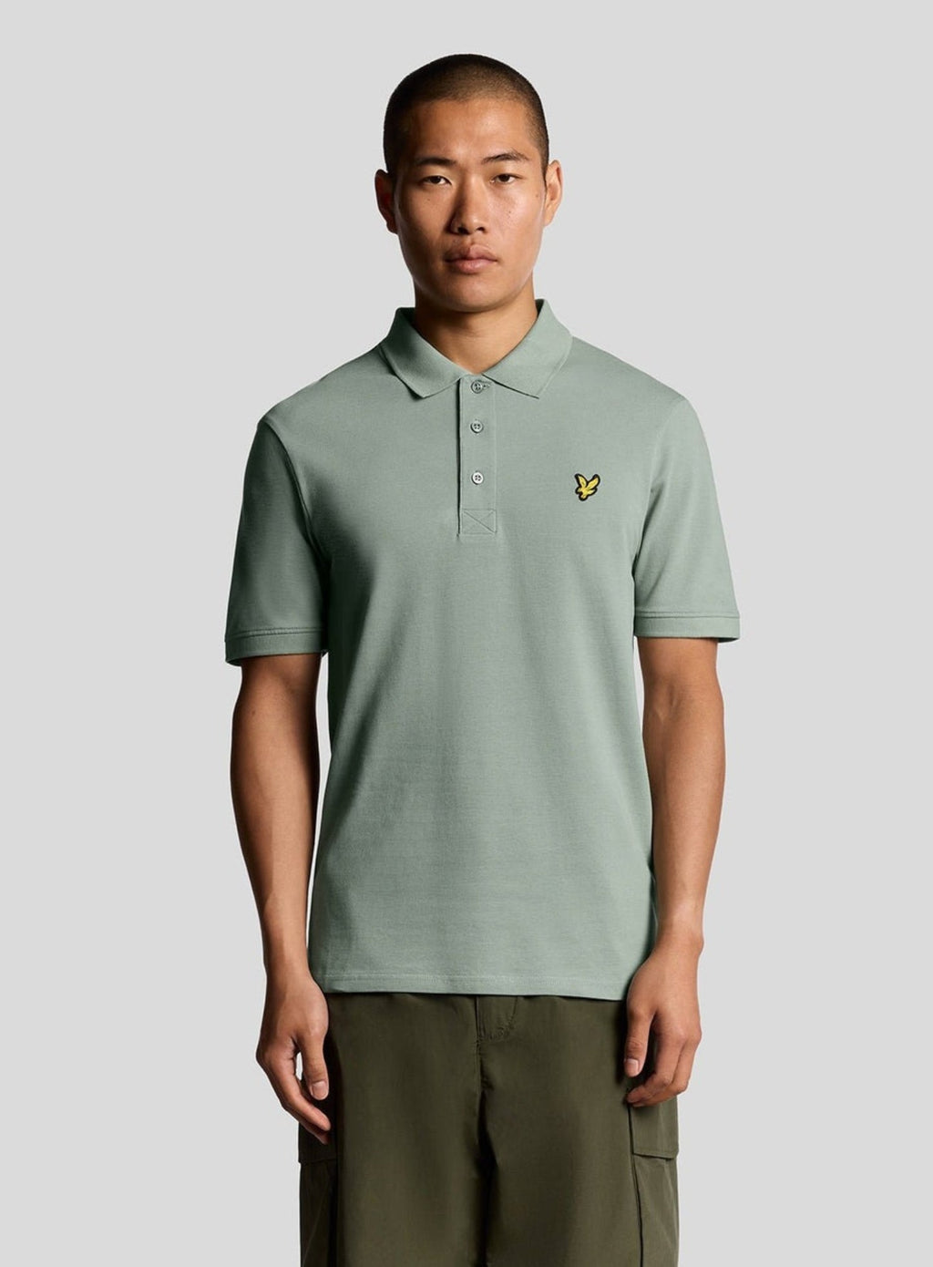 LYLE & SCOTT Plain Polo Shirt Cold Mint