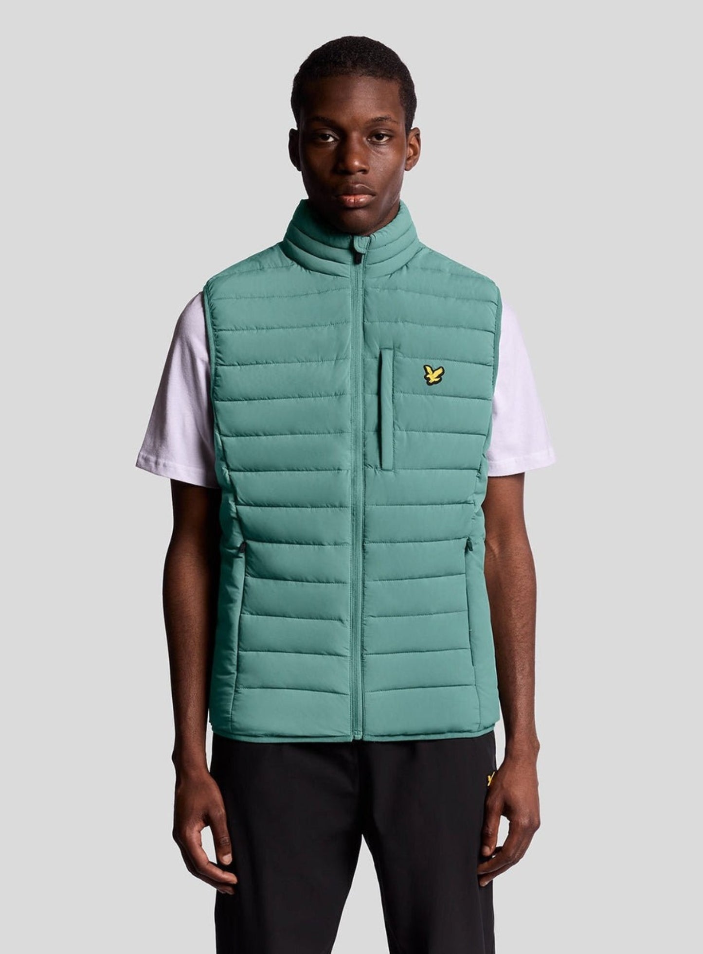 LYLE & SCOTT Sports Lightweight Puffer Jacket Silver Pine