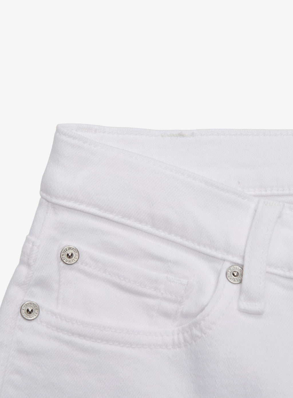 7 FOR ALL MANKIND WOMEN Raw Cut Cropped Dojo Soleil Jeans White