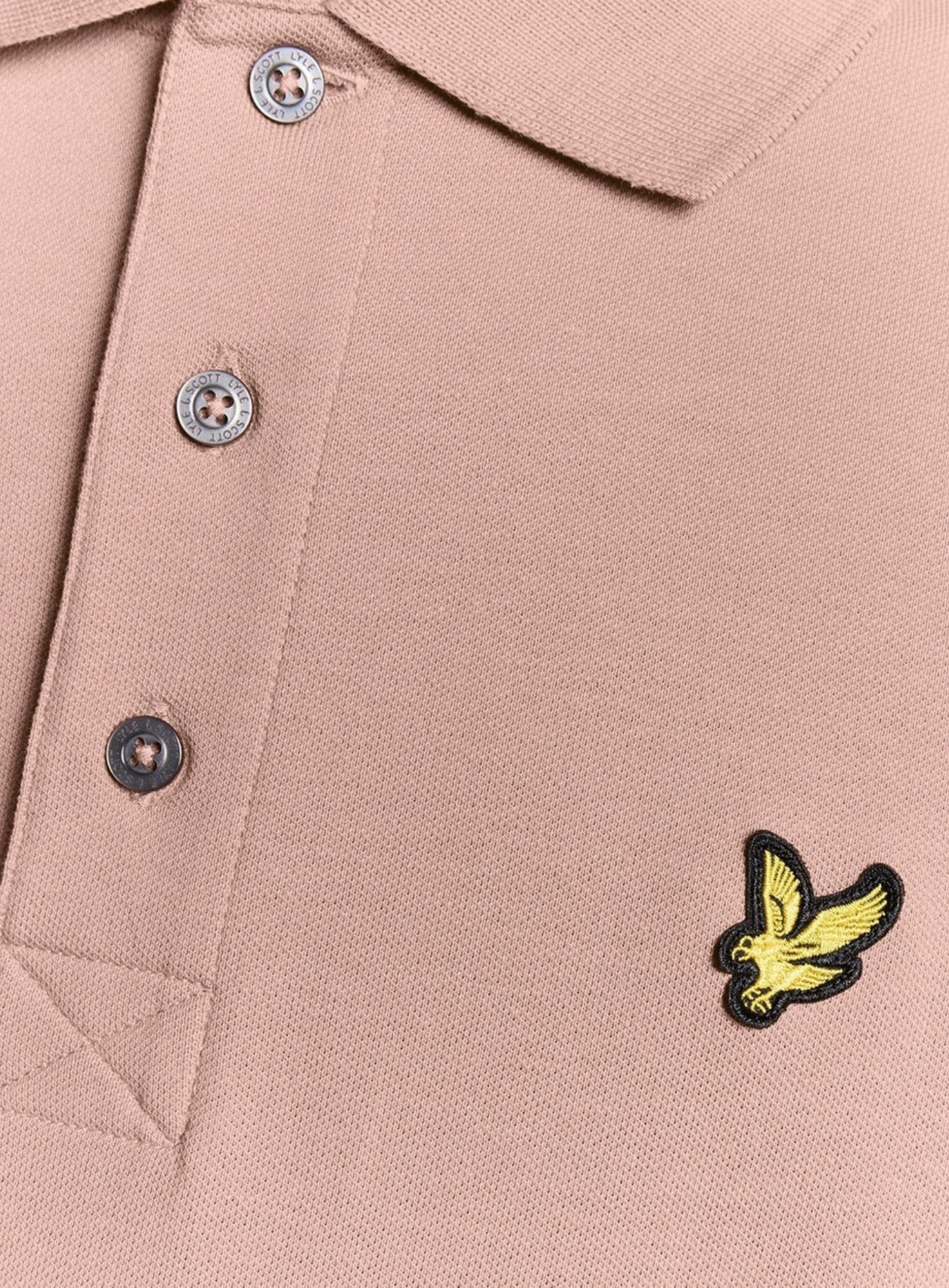 LYLE & SCOTT Cotton Polo Shirt Pink Grapefruit