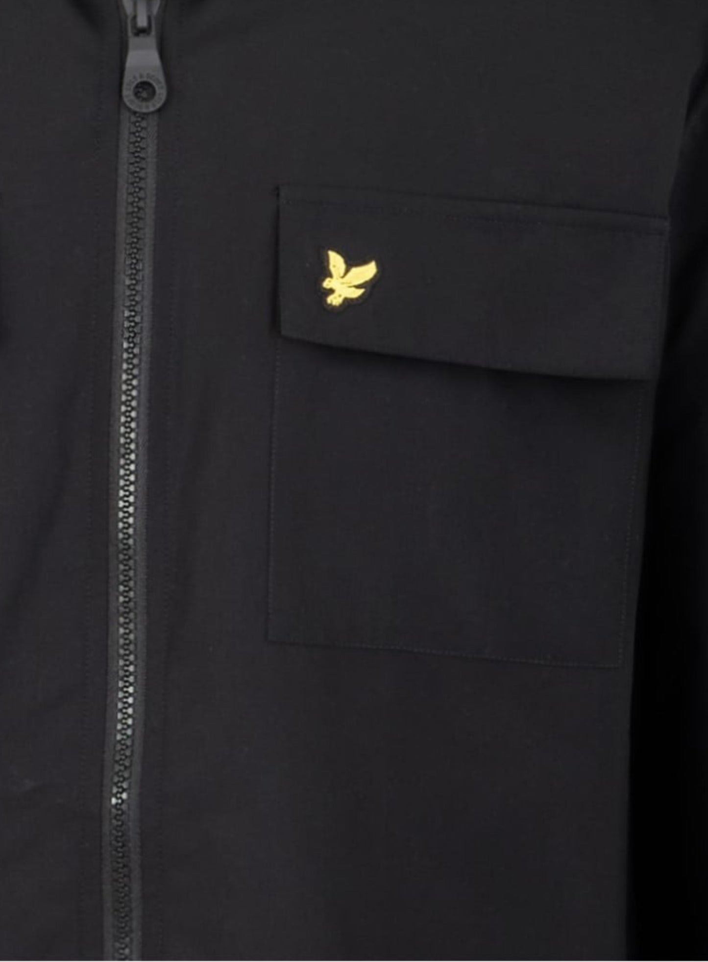 LYLE & SCOTT Zip Through Cotton Overshirt Black