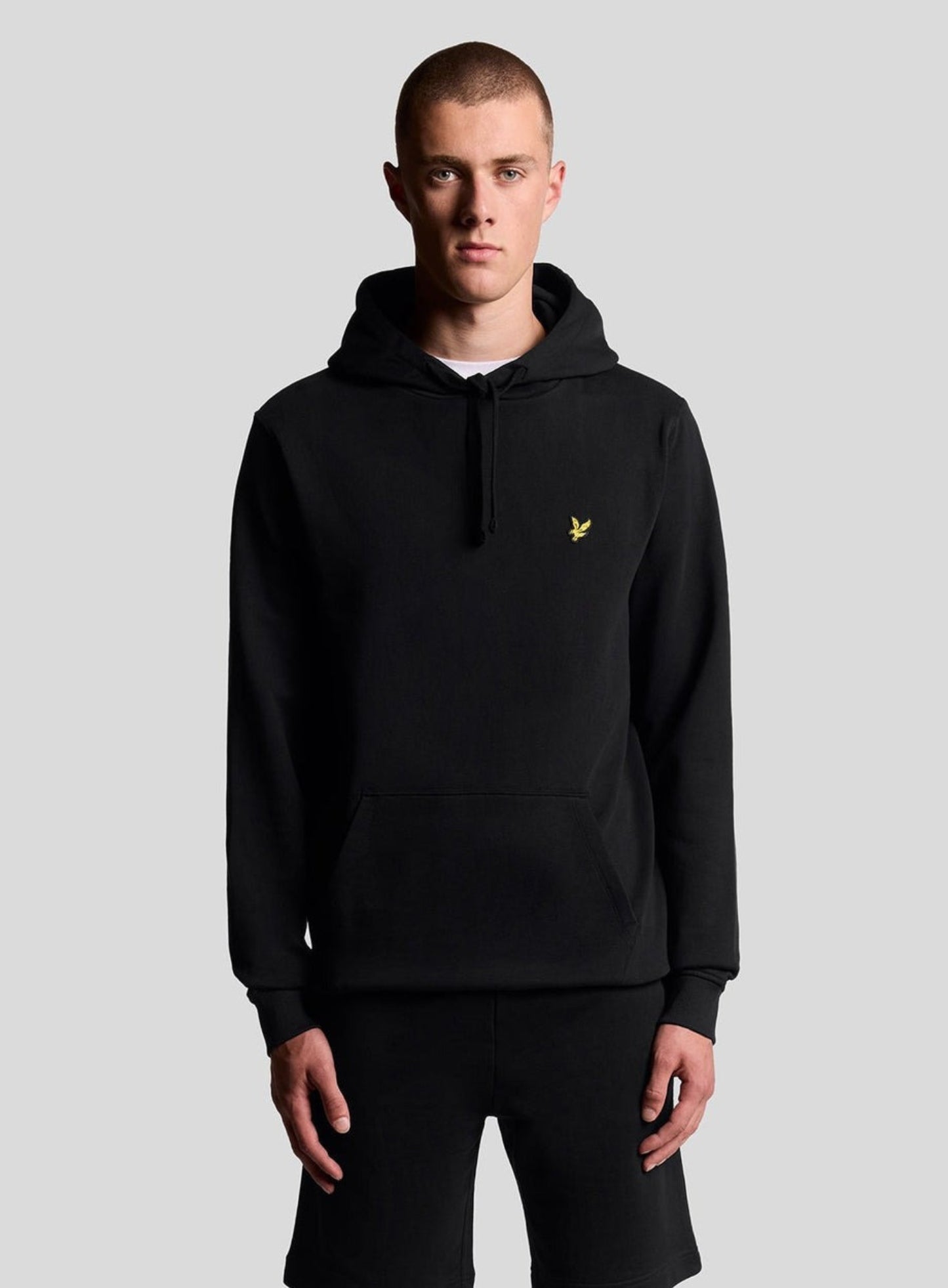 LYLE & SCOTT Loopback Cotton Hoodie Jet Black