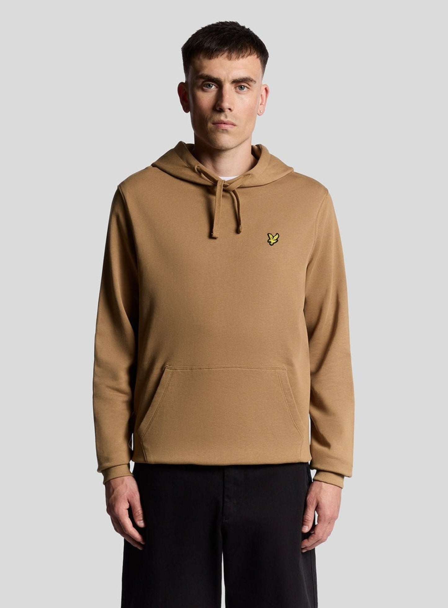 LYLE & SCOTT Loopback Cotton Hoodie Tigers Eye