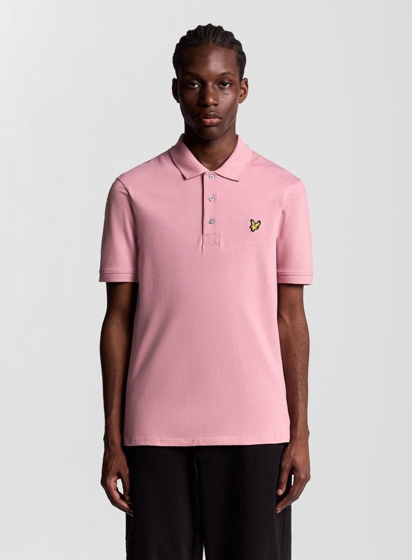 LYLE & SCOTT Plain Polo Shirt Garden Rose