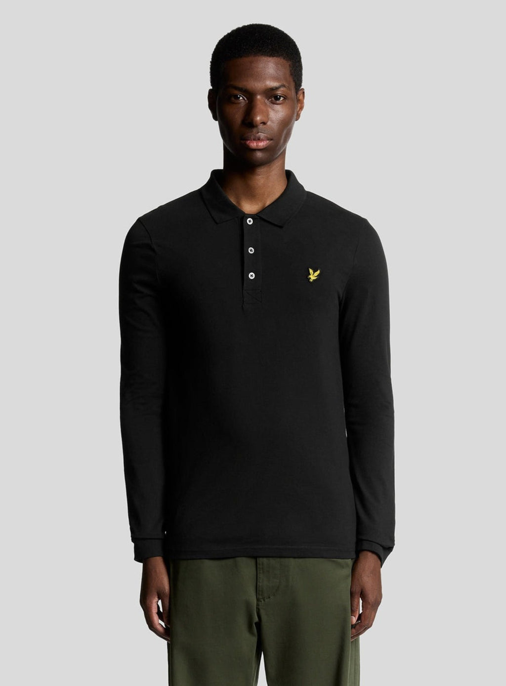 LYLE & SCOTT LS Polo Shirt Jet Black