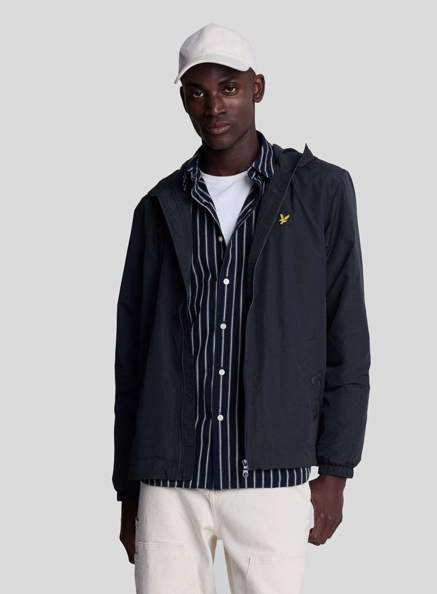 LYLE & SCOTT Zip Through Hooded Jacket Dark Navy