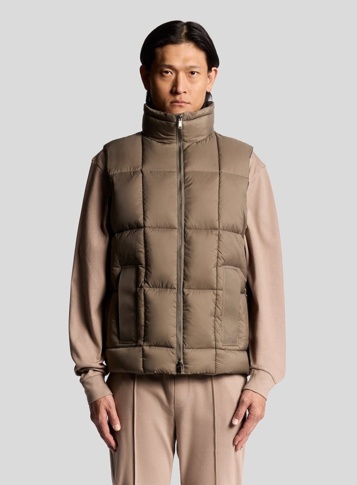 LYLE & SCOTT Square Cocoon Puffer Gilet Falcon