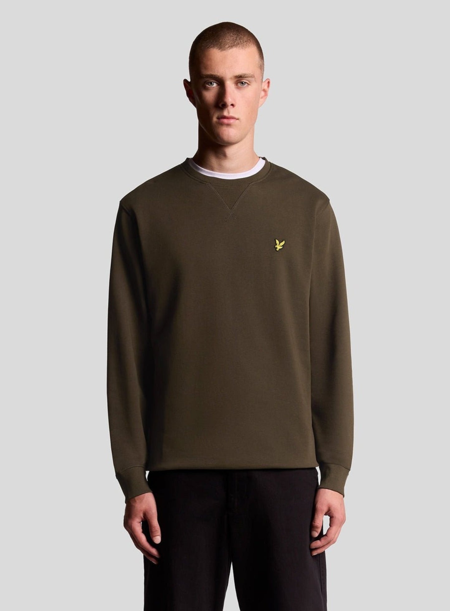 LYLE & SCOTT Crew Neck Sweatshirt Olive