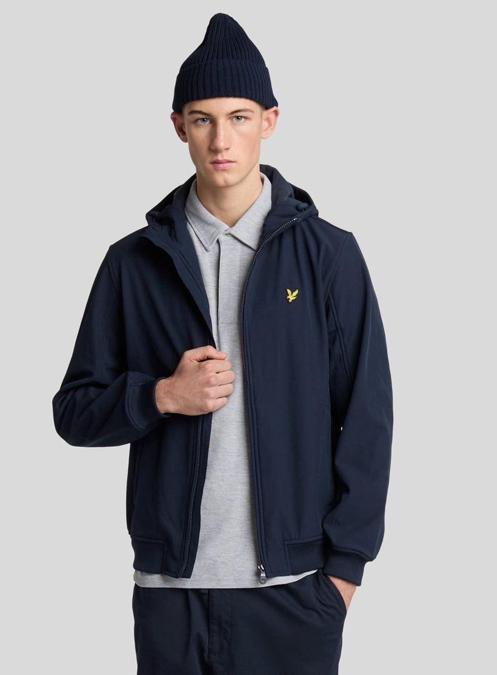 LYLE & SCOTT Fleece Back Softshell Dark Navy