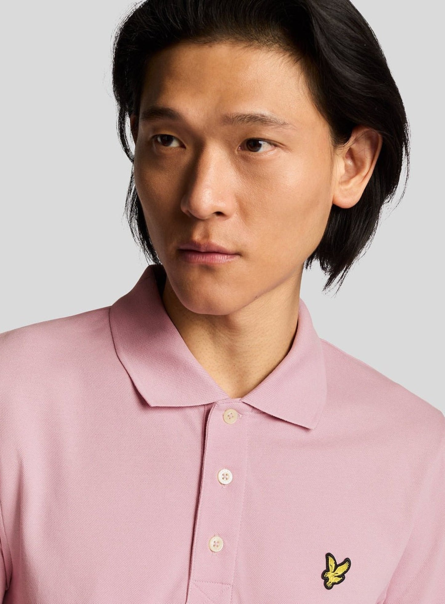 LYLE & SCOTT Plain Polo Shirt Pink Light