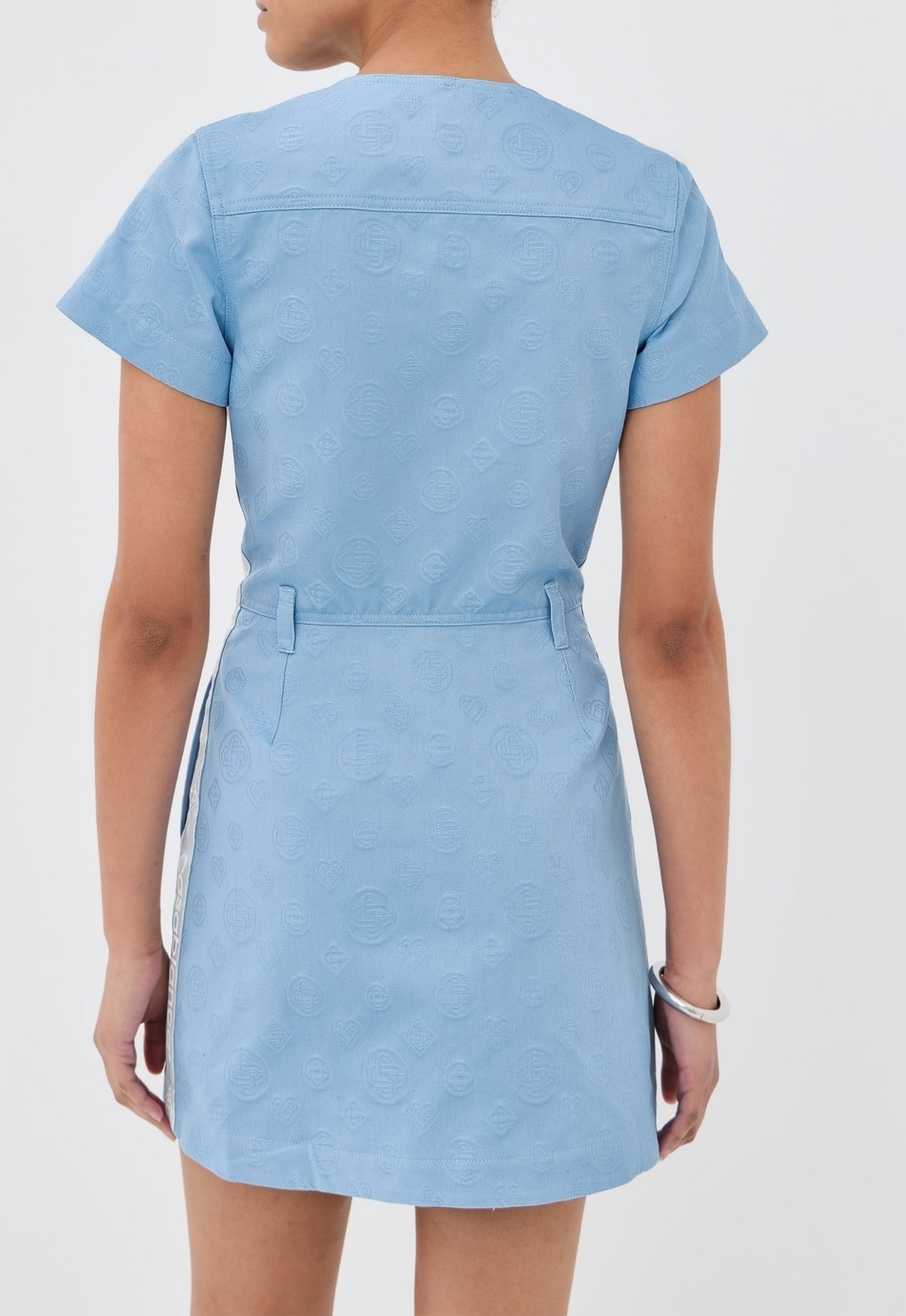 CASABLANCA WOMEN Monogram Dress Blue