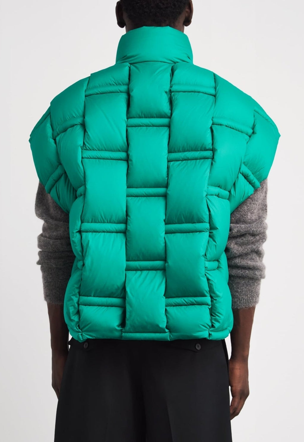 RAXXY 3D Down-Filled Puffer Gilet Quilted Green