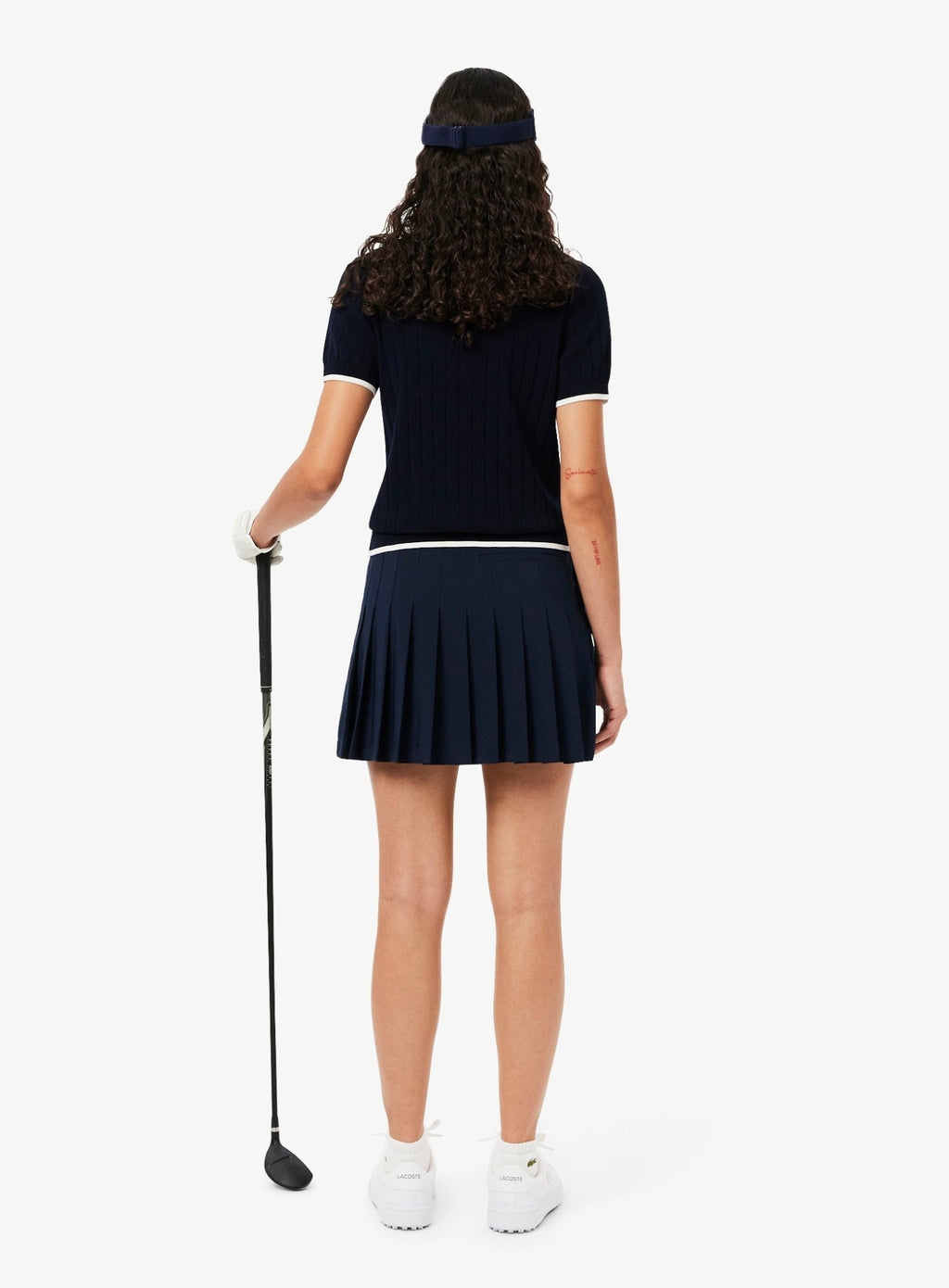 LACOSTE WOMEN Ultra Dry Golf Skirt with Liner Navy