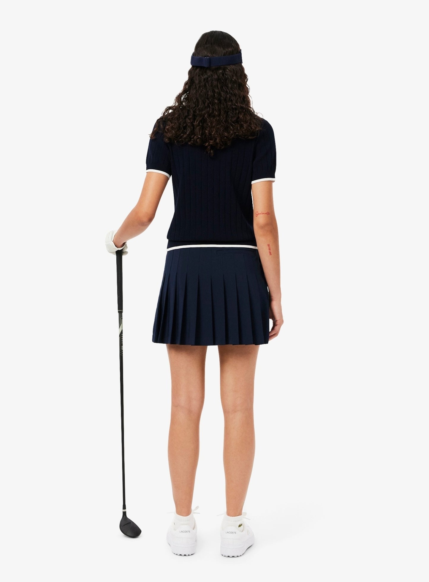 LACOSTE WOMEN Ultra Dry Golf Skirt with Liner Navy
