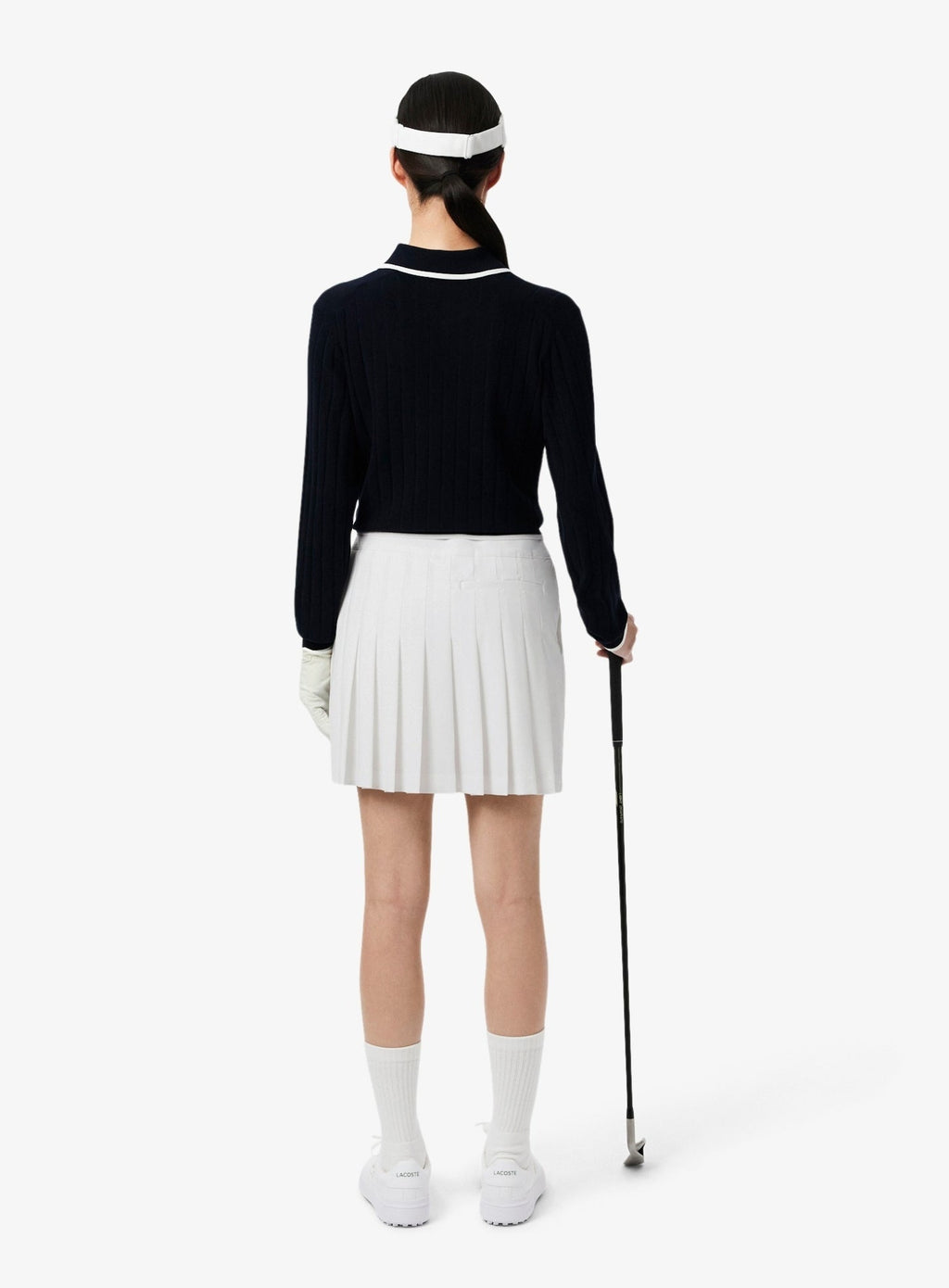LACOSTE WOMEN Ultra Dry Golf Skirt with Liner White