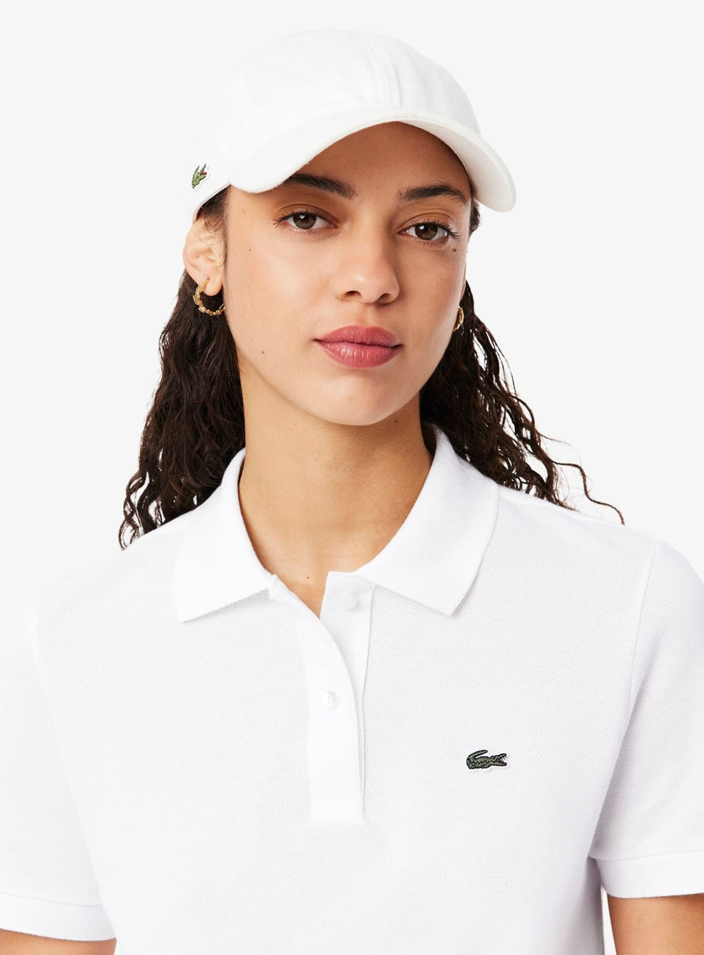 LACOSTE WOMEN Regular Fit Supple Petit Piqué Polo Shirt White