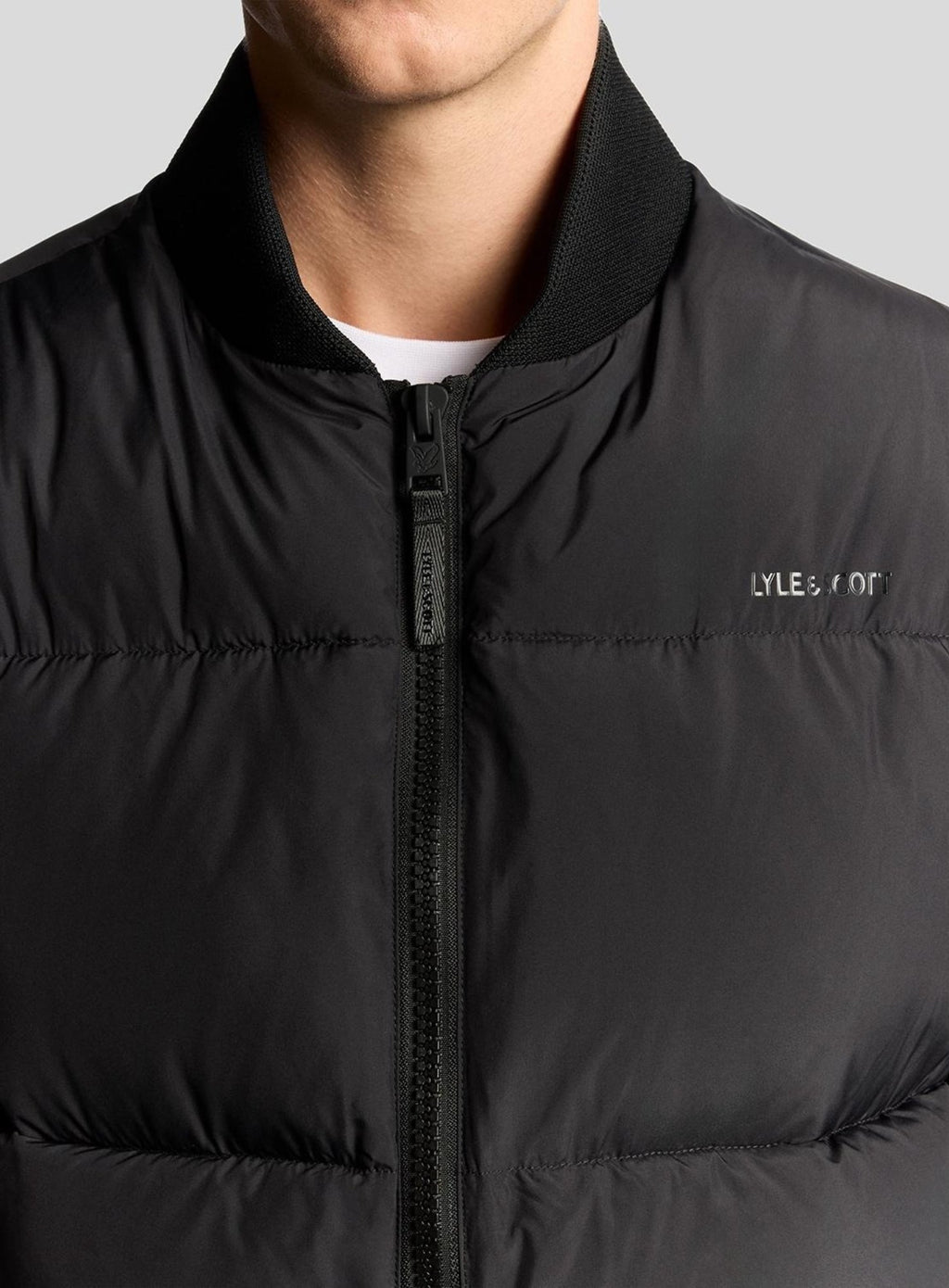 LYLE & SCOTT Quilted Down Jacket Jet Black