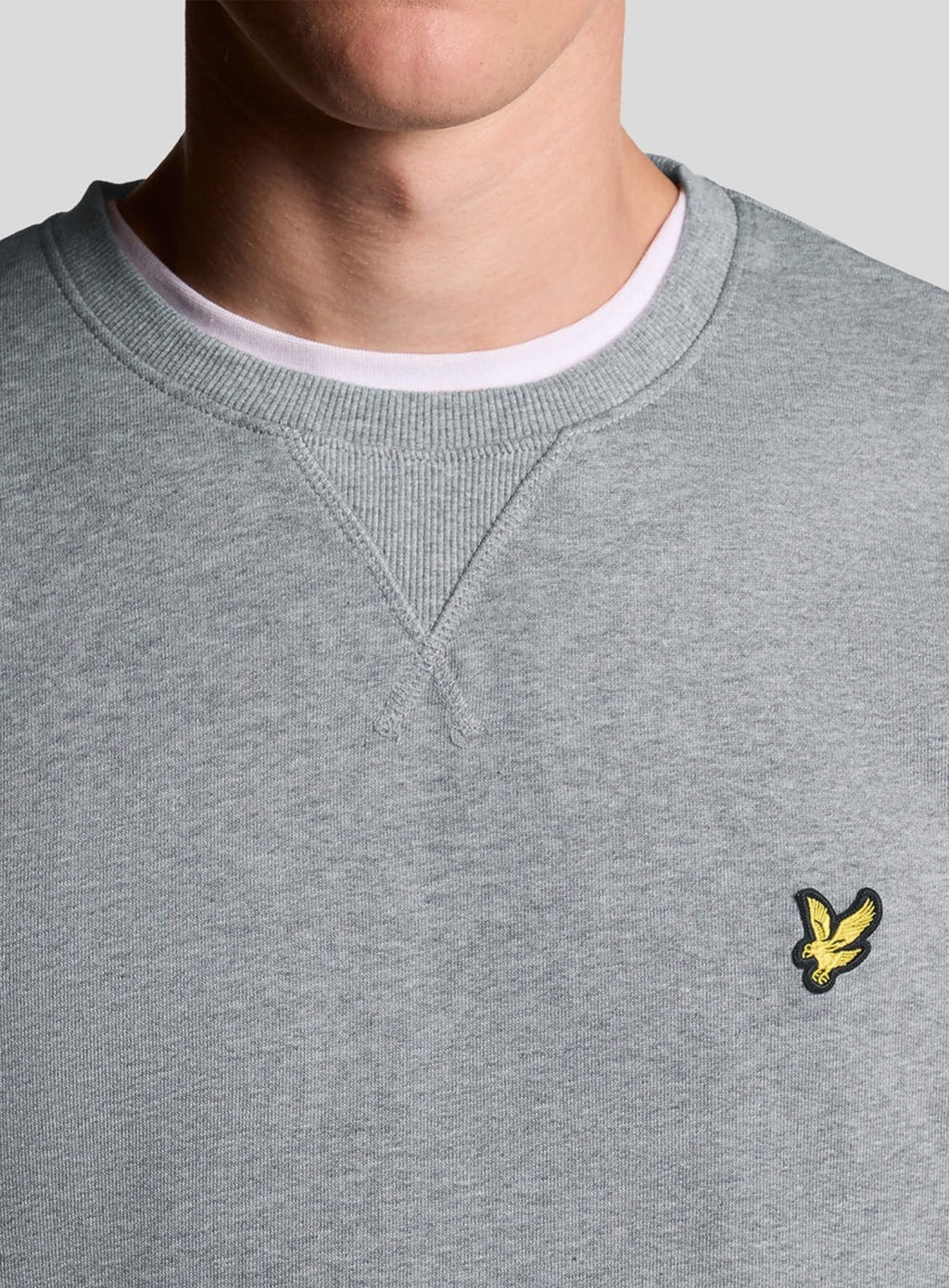 LYLE & SCOTT Crew Neck Sweatshirt Mid Grey Marl
