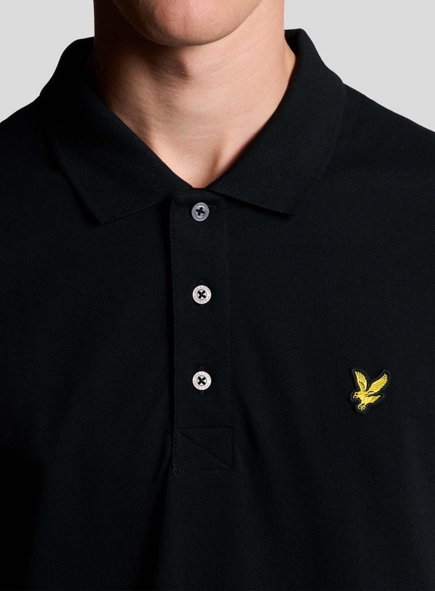 LYLE & SCOTT Plain Polo Shirt Jet Black