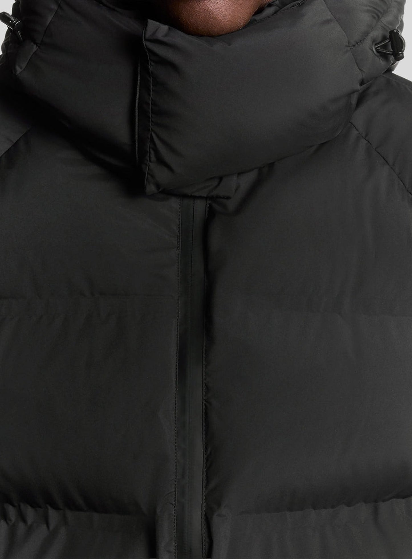 LYLE & SCOTT Heavyweight Hooded Puffer Jacket Jet Black